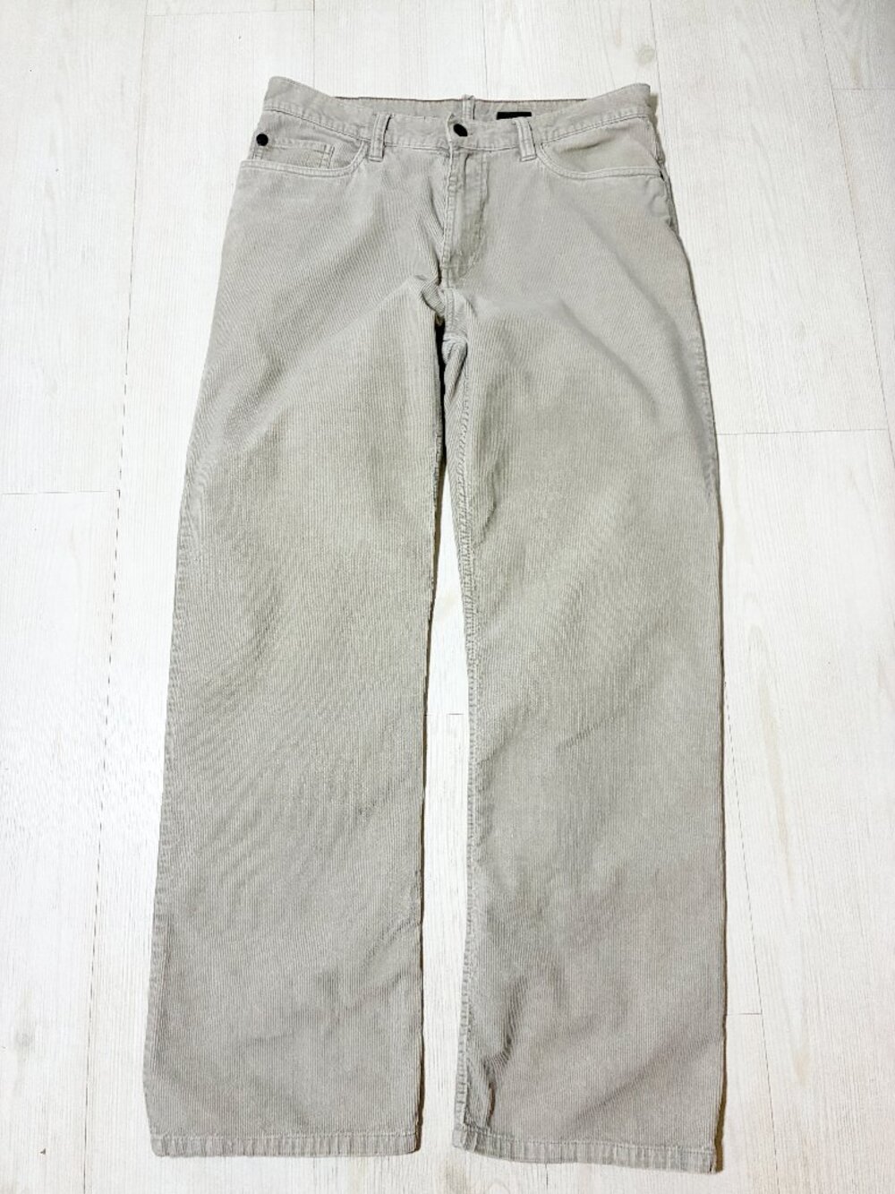 Timberland Men's Beige Corduroy Pants 33x32 Flat Front 100% Cotton 58GQ097